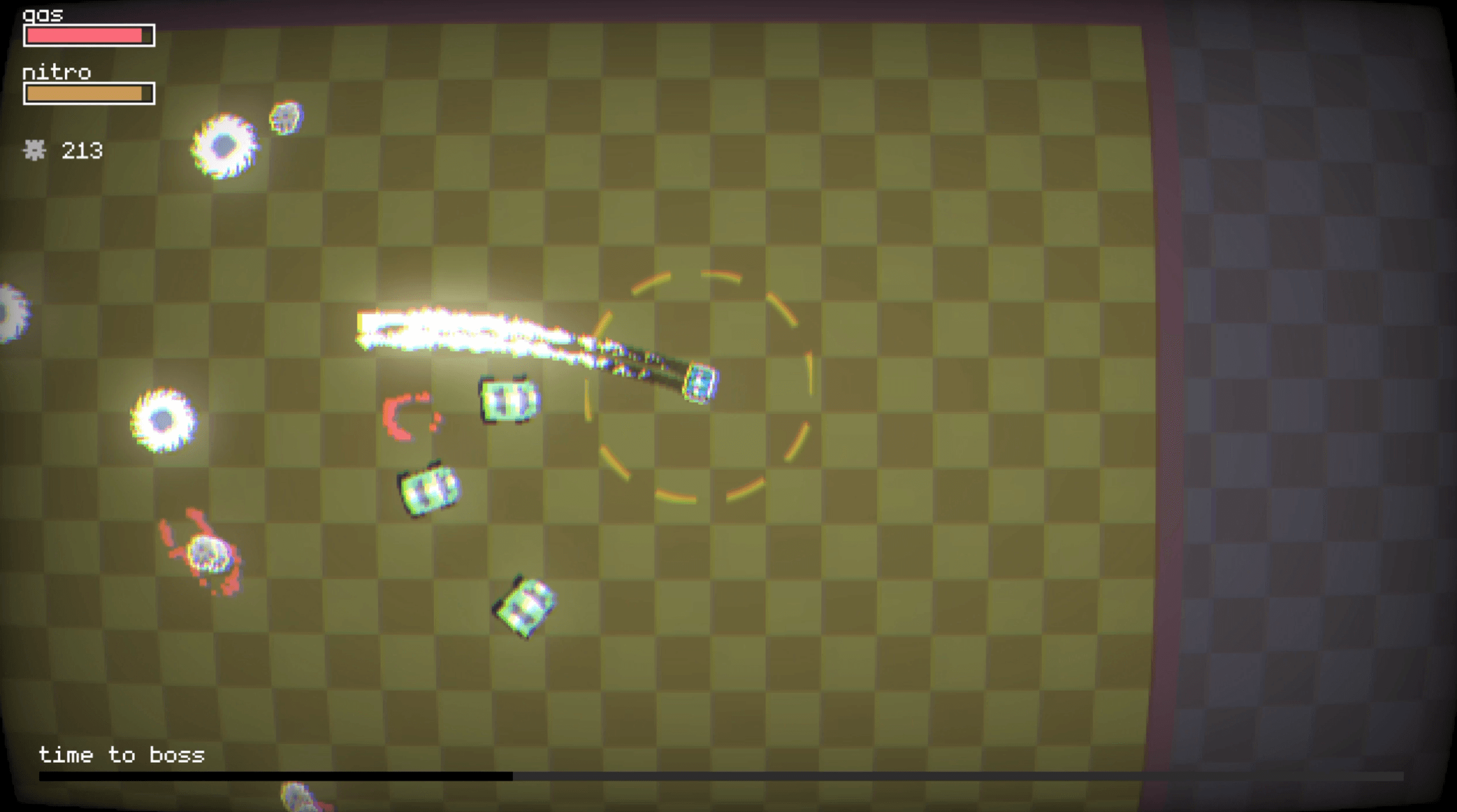 Tiny Drifters gameplay preview showing miniature cars racing on a drift track